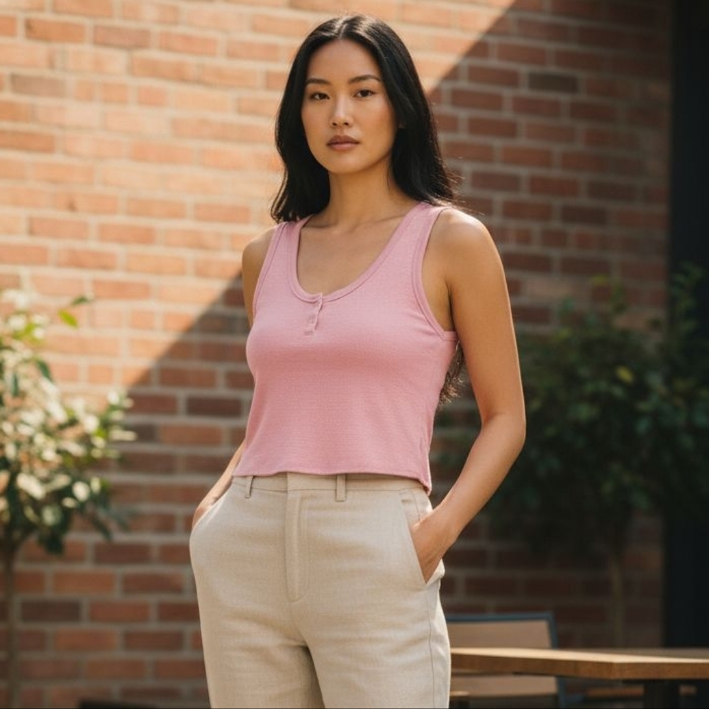 😻 3/$30 Aritzia Wilfred Free Cropped Tank size Medium